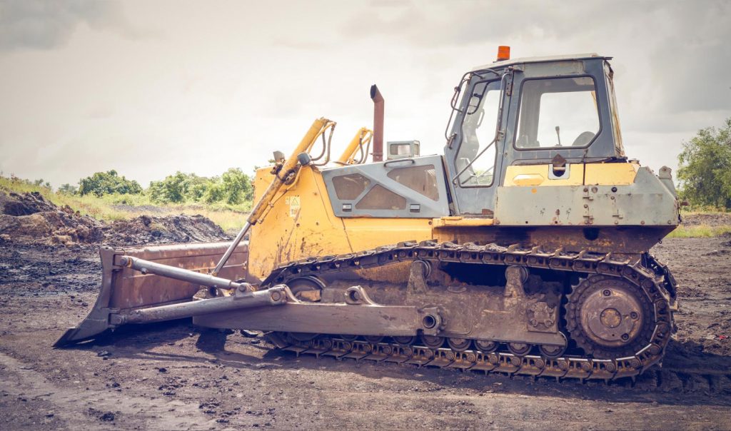 Image of a bulldozer illustrating Transteck Canada's specialized equipment and machinery delivery service.